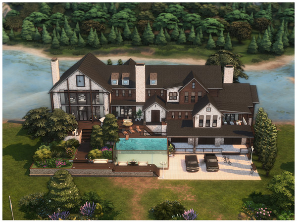 Sims 4 — MM. Vacation Mansion by Merin_Martini — My Sims 4 lots some are inspired from random pictures that I found on