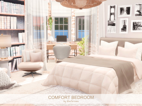 Sims 4 — Comfort Bedroom by BlusterSims — Size: 6x6