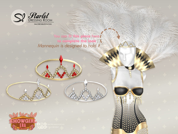 Sims 4 — Starlet Dressing Room Crown by SIMcredible! — A stylish and confident Sim needs her beauty essentials to stay