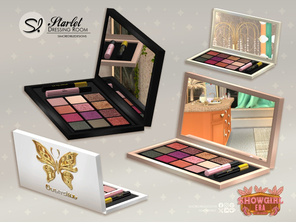 Sims 4 — Starlet Dressing Room Makeup kit by SIMcredible! — A stylish and confident Sim needs her beauty essentials to