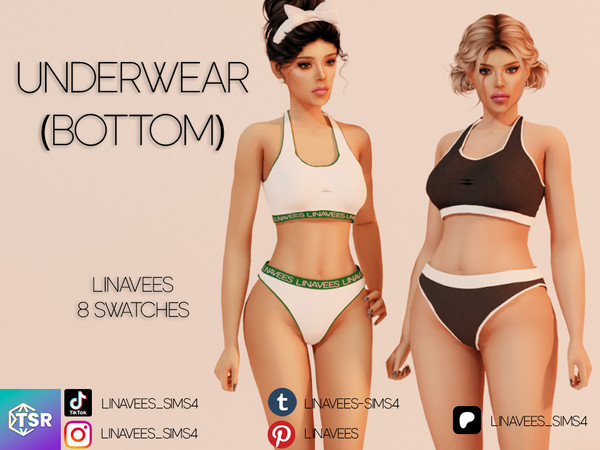 Sims 4 — ALMA - UNDERWEAR (BOTTOM) by linavees — New Mesh