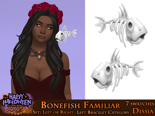 Sims 4 — Bonefish Familiar (Left) by Dissia — Not so lively familiar straight from Nordhaven lakes floating above your