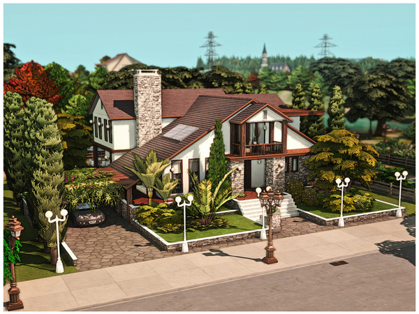 Sims 4 — MM. Modern Villa 3 by Merin_Martini — My Sims 4 lots some are inspired from random pictures that I found on the