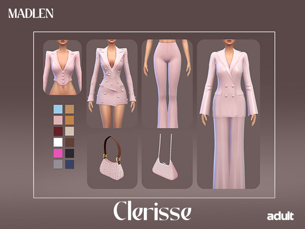 Sims 4 — [Madlen] Clerisse Bag.package by Madlen — Chic, confident, and effortlessly elevated! Put it on, strike a pose,