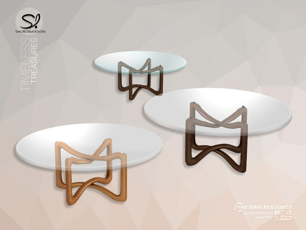 Sims 4 — Timeless Treasures Coffee Table by SIMcredible! — Here are some addons to retro lovers! All these pieces were
