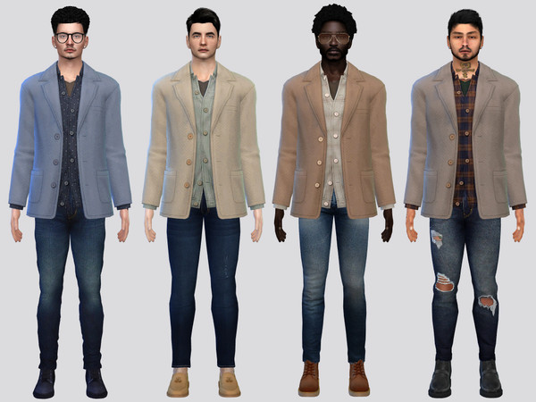 Sims 4 — Stacks Fall Suit Jacket by McLayneSims — TSR EXCLUSIVE