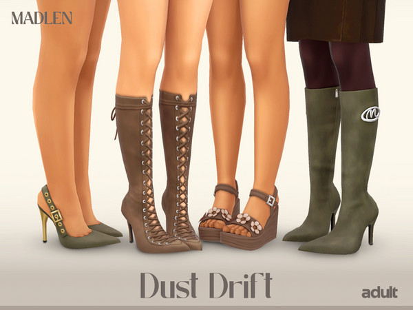 Sims 4 — [Madlen] DustDrift Classic Boots.package by Madlen — Tough textures, fierce silhouettes!