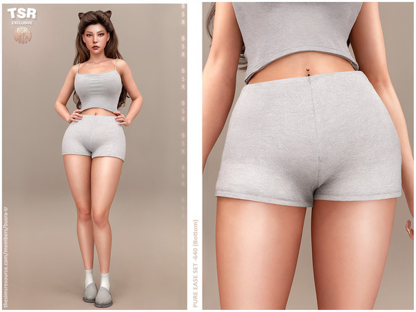 Sims 4 — PURE EASE SET-640 (Bottom) BD1627 by busra-tr — - 10 Swatches - For Female (Teen to Elder) - Custom Thumbnail -