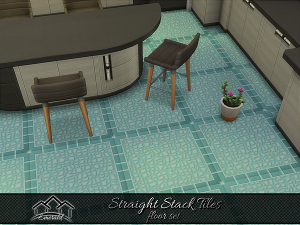 Sims 4 — Straight Stack Tiles floor1 by Emerald — Enhance your home with high quality stacked tiles to create a stylish