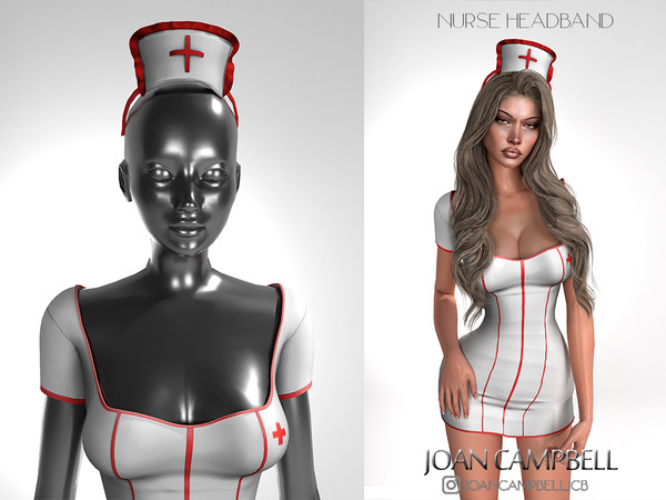 Sims 4 — NURSE HEADBAND by Joan_Campbell_Beauty_ — 5 swatches Custom thumbnail Original mesh