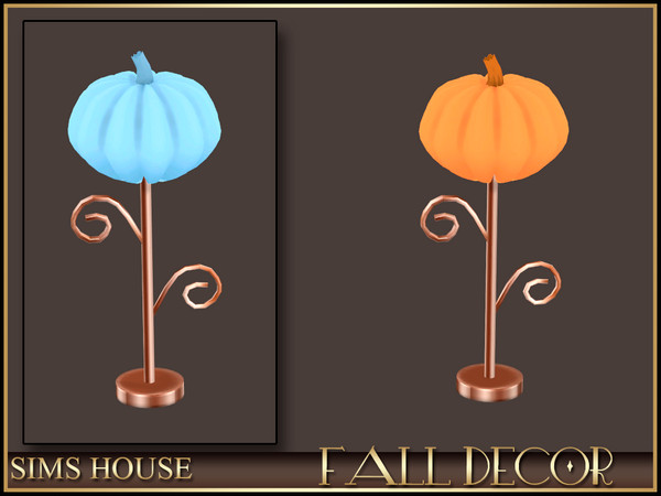 Sims 4 — Sims House PUMPKIN TABLE LAMP | FALL DECOR by Sims_House — FALL DECOR
