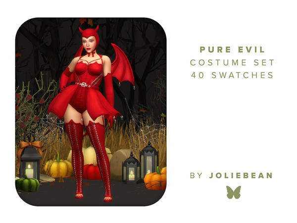 Sims 4 — Joliebean_PureEvil_HeadAcc.package by Joliebean — Your beauty is pure evil. No angel stands a chance. Enjoy the