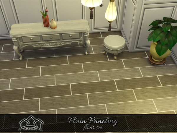 Sims 4 — Plain Paneling floor6 by Emerald — Plain Paneling has stylish decorative designs to match any taste and