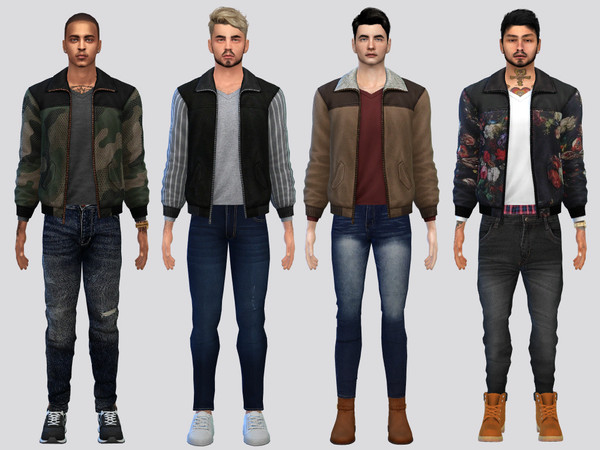 Sims 4 — Thick Autumn Jacket by McLayneSims — TSR EXCLUSIVE