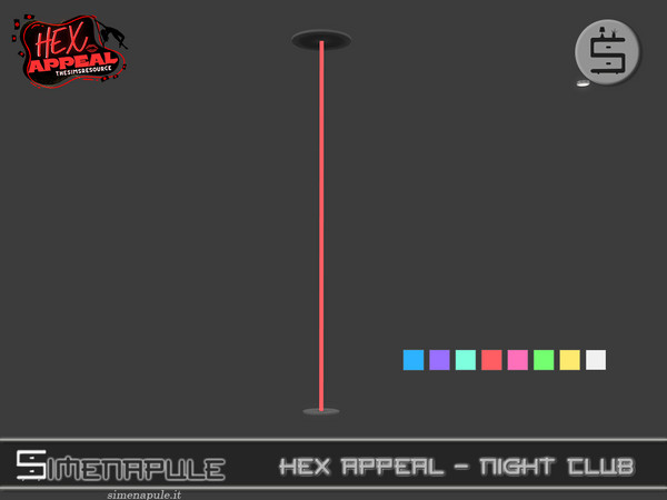 Sims 4 — [SeN4] Hex Appeal - Neon sign hearth by Simenapule — Hex Appeal - ClubHex Appeal - ClubHex Appeal - Club