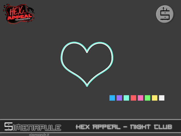 Sims 4 — [SeN4] Hex Appeal - Neon sign lips by Simenapule — Hex Appeal - ClubHex Appeal - ClubHex Appeal - Club