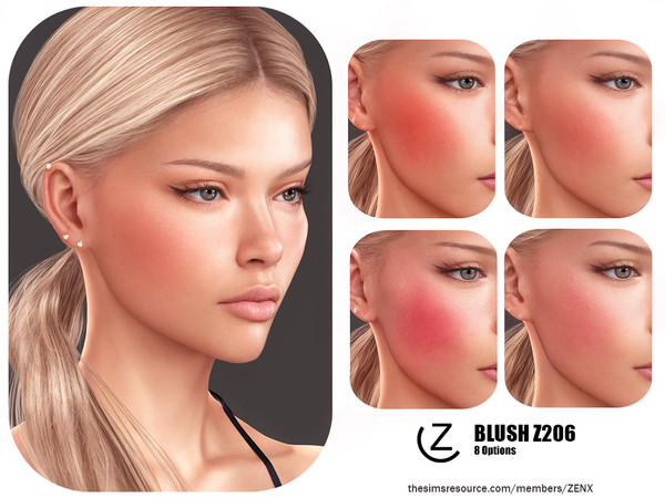 Sims 4 — BLUSH Z206 by ZENX — All Age