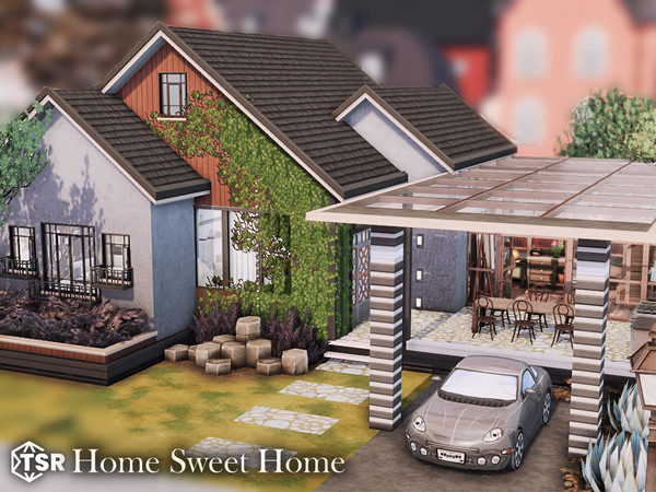 Sims 4 — Home Sweet Home l noCC by simZmora — A cozy family home perfect for a small household - featuring 2 bedrooms