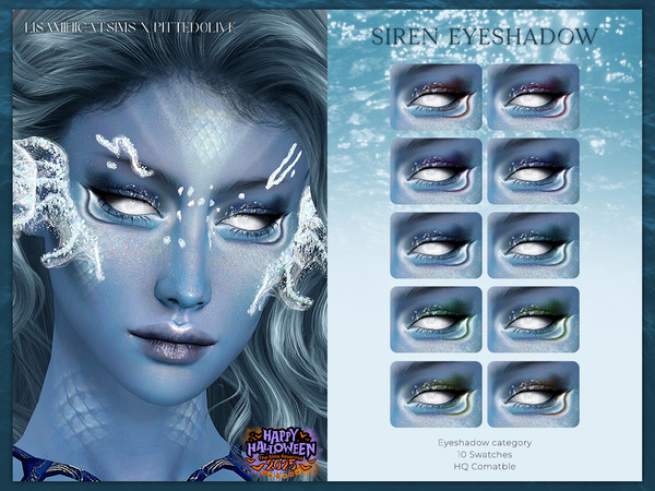 Sims 4 — LMCS x Pitted0live Siren Eyeshadow by VELYSEA — -LMCS x Pitted0live Collab -Halloween 2025 -Eyeshadow category