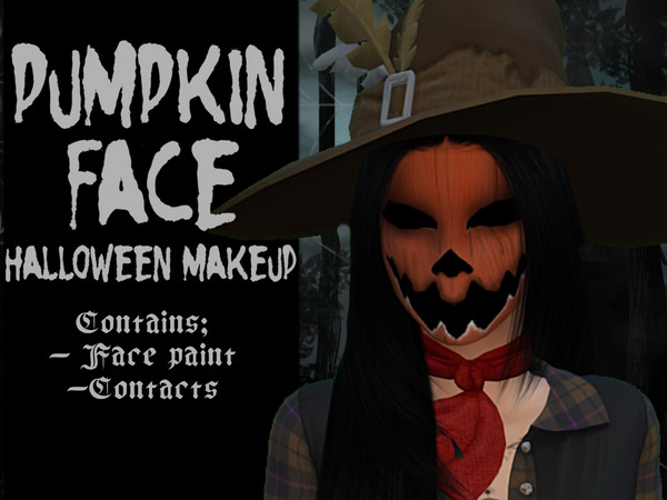 Sims 4 — Pumpkincontacts.package by _alttrait_ — Get your Sims ready for spooky season with this custom pumpkin-inspired