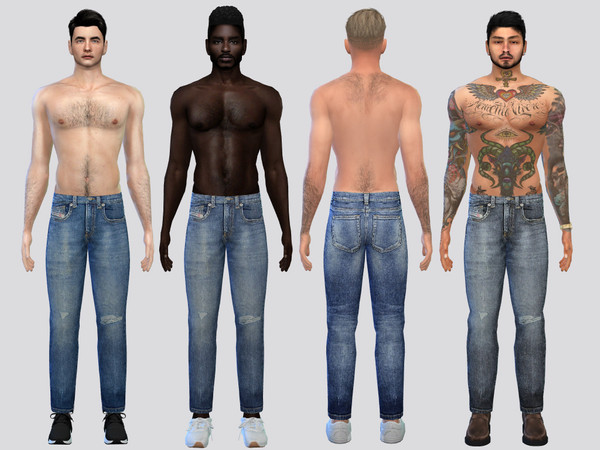 Sims 4 — Drax SlimFIt Jeans by McLayneSims — TSR EXCLUSIVE