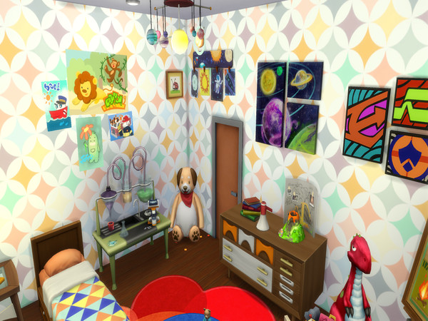 Sims 4 — 80s Things - Wallpaper by lavilikesims — 10 Wallpapers in all wall sizes, retro 80s feel