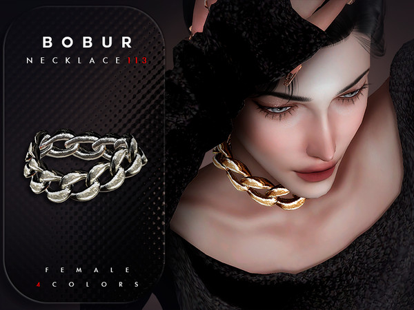 Sims 4 — Choker necklace by Bobur2 — Please, before writing where I can download this hair, please take a look at the