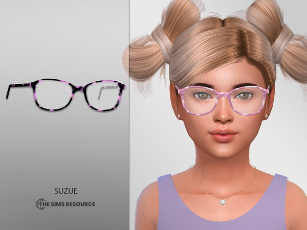 Sims 4 — Deca v2 Glasses Child by Suzue — New Mesh (Suzue)