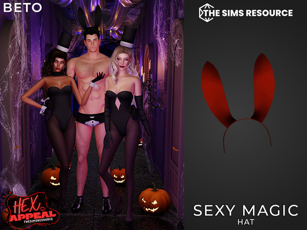 Sims 4 — Sexy Magic (Bunny Hat) by Beto_ae0 — Bunny ears hat, for men and women
