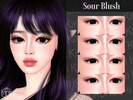 Sims 4 — Sour Blush by Kikuruacchi — - It is suitable for Female and Male. ( Teen to Elder ) - 4 swatches - HQ Compatible
