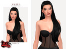 Sims 4 — Hex Appeal Mabel Hairstyle by -Merci- — New Maxis Match Hairstyle for the Sims4. -24 EA Colours.