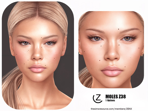 Sims 4 — MOLES Z38 by ZENX — All Age