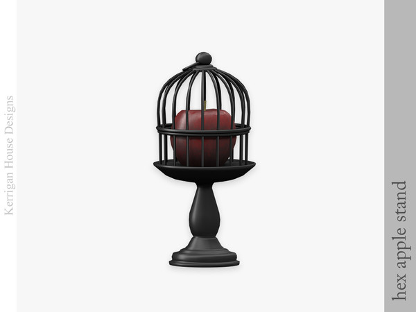 Sims 4 — Hex Apple Stand by kerriganhouse — A witchy teaset for the Halloween season or the gothic household.