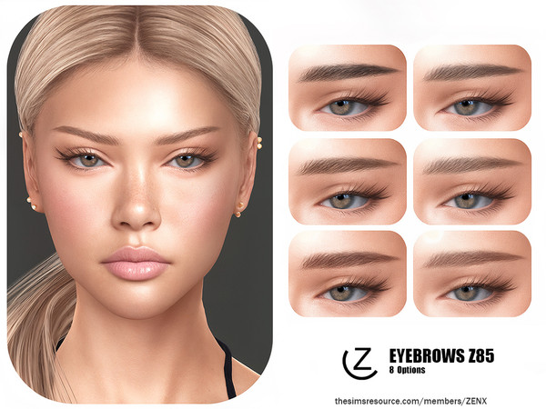 Sims 4 — EYEBROWS  Z85 by ZENX — All Age