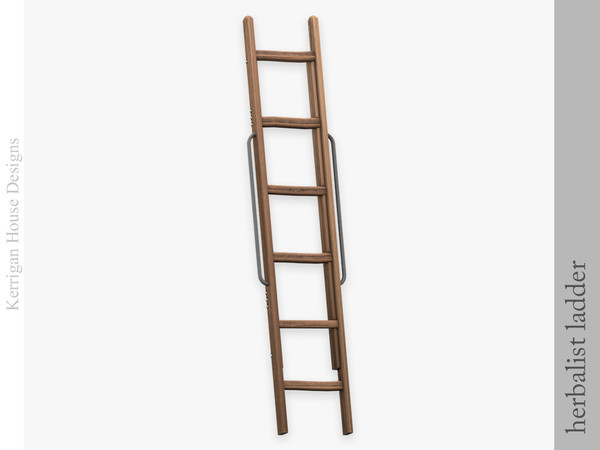 Sims 4 — Herbalist Ladder by kerriganhouse — A small decor set for an apothecary or witchy house.