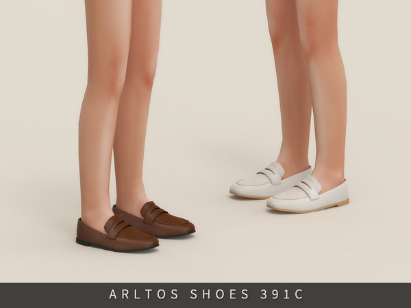 Sims 4 — Classic loafer Child by Arltos — 6 colors.