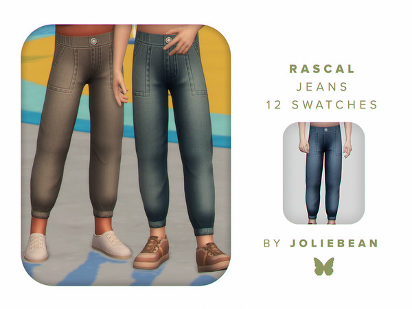 Sims 4 — Rascal Jeans by Joliebean — - BGC