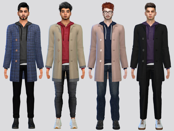 Sims 4 — Cedar Coat Jacket by McLayneSims — TSR EXCLUSIVE