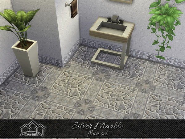 Sims 4 — Silver Marble floor3 by Emerald — Natural marble Stone have an unmatched elegance, quality and durability.(floor