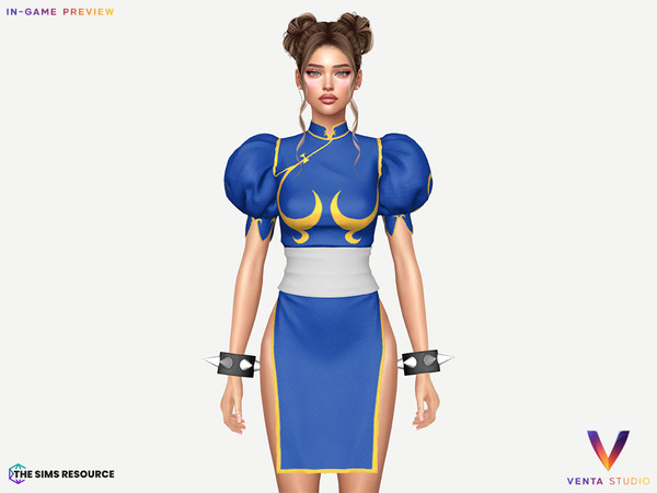 Sims 4 — DERNIER - Chun Bracelet (Right) by VentaStudio — Chun Qipao