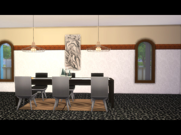 Sims 4 — Comfortable kitchen wall by CarineKitana — Nothing beats two colors and a touch of wood. Decorate your home with