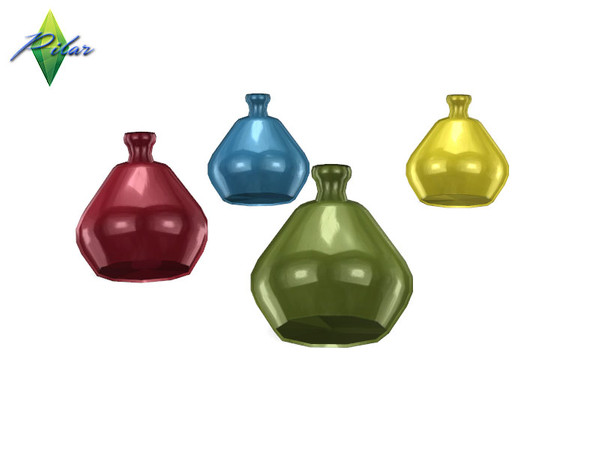 Sims 4 — Brazil Vase1 by Pilar — Vibrant colors and exotic woods