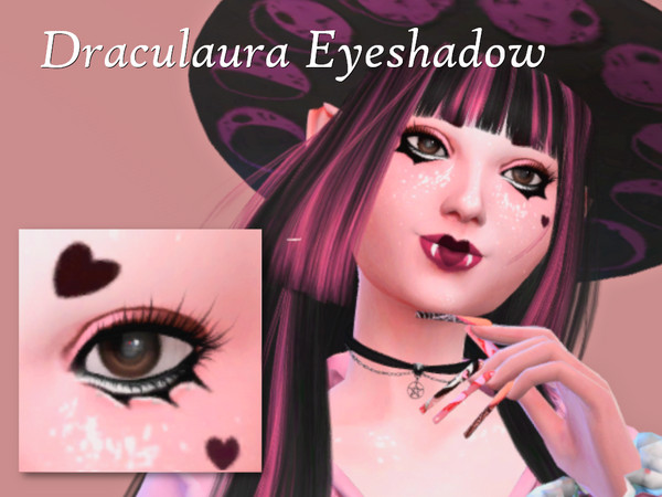 Sims 4 — Draculaura Eyeshadow by Grimismywife — Part of the Draculaura Set