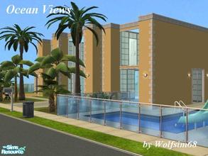 Sims 2 — Ocean Views by Wolfsim68 — Designed to capture the view from every room, this modern home features an open plan