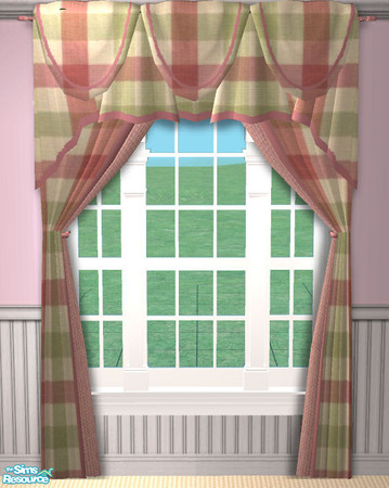 Sims 2 — Arizona Pink curtains by H3wwy — This is a recolour of Holy Simoly\'s Arizona set. I did this as a gift for