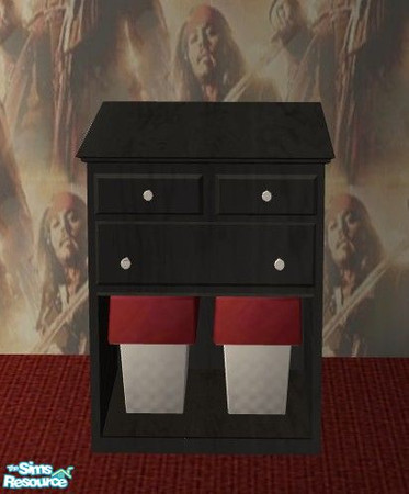 Sims 2 — Pirates Bedroom - Nightstand by Riverwillows — A terrific kids room with full pirate theme! By Riverwillows.