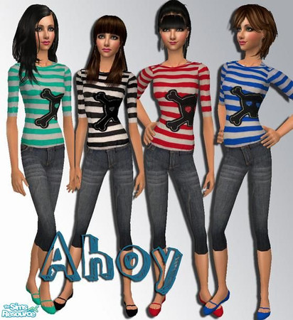Sims 2 — Ahoy by pretty_baby — im a fan of skulls and I know a few of you are. so here is a set that requires no mesh. i