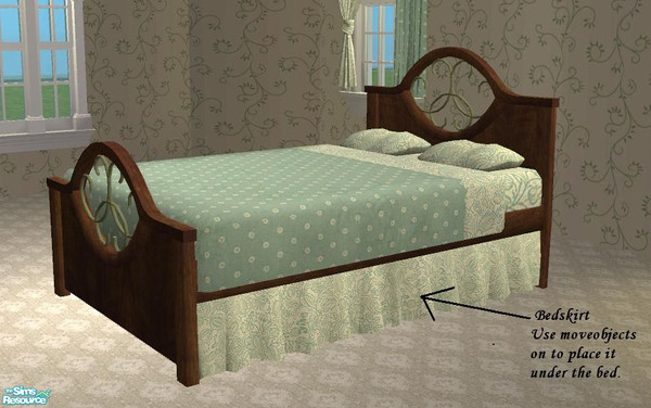 Sims 2 — Greenpeace bedroom bedskirt by H3wwy — I came across the Avalon site, and found a lot of beautiful meshes! So