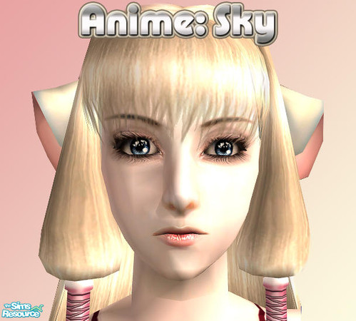 Sims 2 — Anime: Sky by Lady Darkfire — Anime-style eyes carefully designed to help give expressive elements to your anime