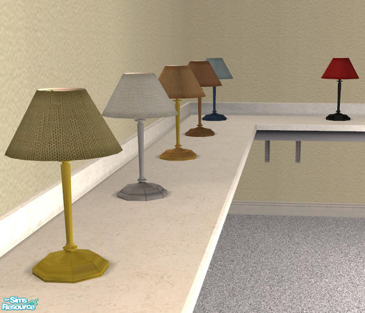 Sims 2 — Regulation Table Base Gold - #333602 by DOT — Regulation Table Lamp Base Gold. Regulation Table Lamps, as